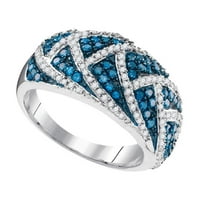 3 4CTW-Diamond Fashion Blue Ring