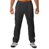 Мъжки Панталони Зуимк спокойна форма, Мъжки пърформанс серия екстремен комфорт права кройка панталон Черен, л