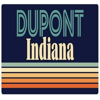 DuPont Indiana Vinyl Decal Sticker Retro дизайн