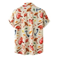 Блуза С къс ръкав за мъже ежедневни бутони плаж без позициониране печат изненадващ риза с къс ръкав блуза клирънс под $10