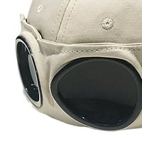 Наздраве САЩ ретро авиатор шапка очила пикова шапка слънчеви очила бейзболна шапка хип хоп маска