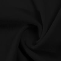 Rollbacks Свети Валентин ризи за жени двойки модни суичър Свети Валентин Любов сърдечен графичен печат върхове кръг на врата пуловер с къс ръкав Женска удобна блуза Черна m