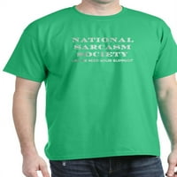 Cafepress - Национална сарказъм тъмна тениска - памучна тениска