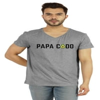 Мастилено Мъжко Отпечатано Папа Кодо Тениска За Татко Смешно Цитат Тениска Памучна Фланелка