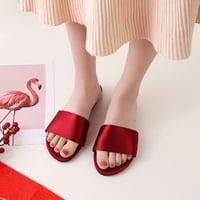 Кокосови Дамски домашни чехли летни сатенени вътрешни дишащи плоски сандали Чехли