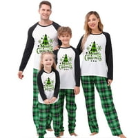 Yilvust Коледни семейни пижами съвпадащи комплекти Коледа празници за сън