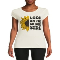Дамска визия слънчогледова тениска