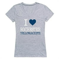 Republic Products 550-146-HGY- University of Rochester I Love Women Thrist, Heather Grey-голям