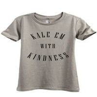 Kale em с доброта женска модна спокойна тениска Tee Heather Navy Medium