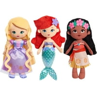 Disney Princess So Sweet Princess Rapunzel, плюшена с руса коса, заплетена, официално лицензирана детски играчки за възрасти, подаръци и подаръци