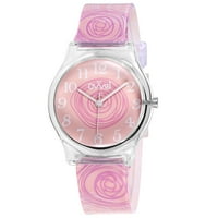 Оввел Момичета Гледайте-красиви и сладки деца ръчен часовник с преподаване аналогов дисплей време учител-Японски кварц движение-розов микс