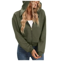 Дамски качулки дамски качулки пуловер леко зелено l