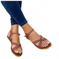 Обратно към колежа Tejiojio Clearance Sandals Жените отворени пръсти с чехли обувки удобни небрежни удобен плаж