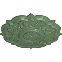 Ekena Millwork 1 4 OD 1 2 P Deria таван медальон, ръчно рисуван атинско зелено